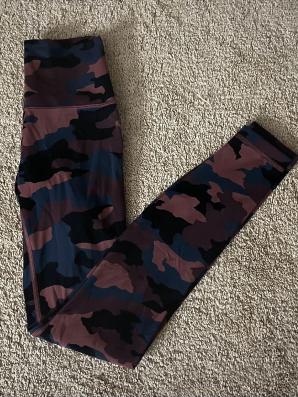 lululemon athletica Camo High-Rise Leggings - Maroon & Navy